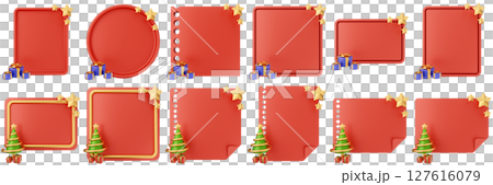 3d message christmas blank comment sticky note paper text box speech bubble icon set bundle illustration 3d message christmas blank comment sticky note paper text box speech bubble icon set bundle illustration 127616079