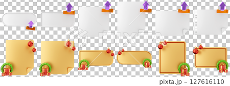 3d message christmas blank comment sticky note paper text box speech bubble icon set bundle illustration 3d message christmas blank comment sticky note paper text box speech bubble icon set bundle illustration 127616110