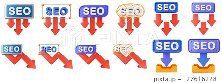 3d Search Engine Optimization strategy data digital business marketing icon set bundle illustration 3d Search Engine Optimization strategy data digital business marketing icon set bundle illustration 127616228