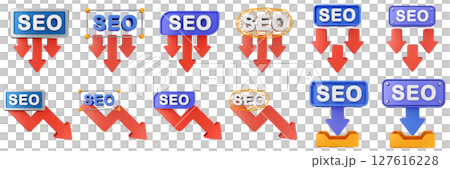 3d Search Engine Optimization strategy data digital business marketing icon set bundle illustration 3d Search Engine Optimization strategy data digital business marketing icon set bundle illustration 127616228