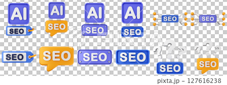 3d Search Engine Optimization strategy data digital business marketing icon set bundle illustration 3d Search Engine Optimization strategy data digital business marketing icon set bundle illustration 127616238