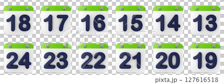 3d calendar date event reminder plan organizer icon set bundle illustration 127616518