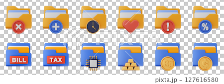 3d file folder data document information archive icon set bundle illustration 3d file folder data document information archive icon set bundle illustration 127616580