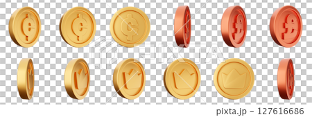 3d coin finance investment wealth payment income money dollar icon set bundle illustration 3d coin finance investment wealth payment income money dollar icon set bundle illustration 127616686