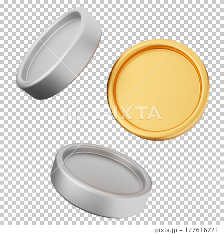 3d coins icon illustration 3d coins icon illustration 127616721