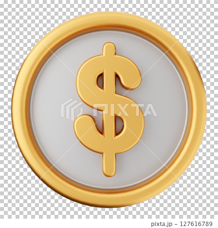 3d coin payment icon illustration 127616789