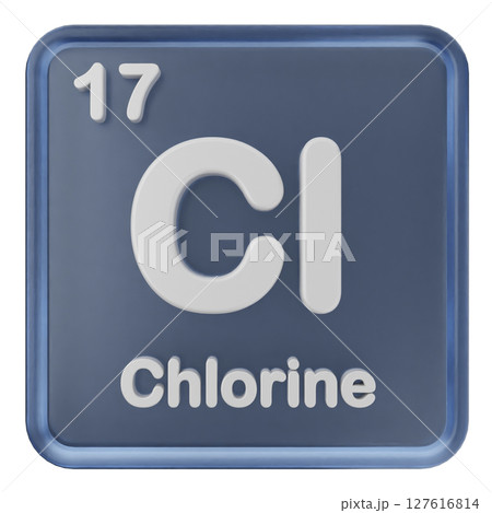 3d periodic table chlorine 127616814