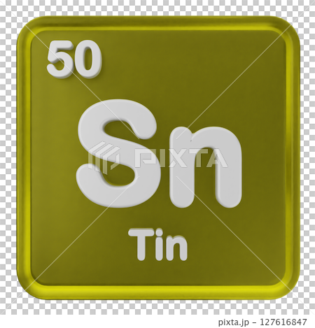 3d periodic table tin 127616847