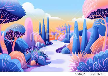 神秘的で幻想的な風景-2 127616900