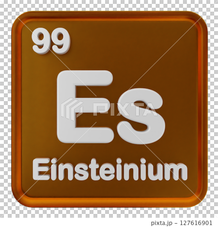 3d periodic table einsteinium 127616901