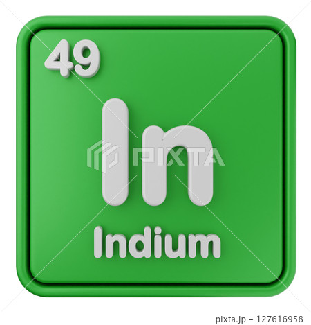 3d periodic table indium 3d periodic table indium 127616958
