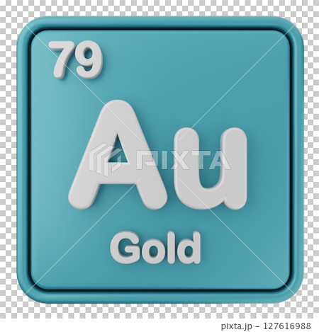 3d periodic table gold 3d periodic table gold 127616988