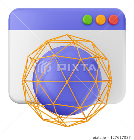 3d website internet globe connection 127617087