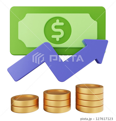 3d money dollar increase 127617123