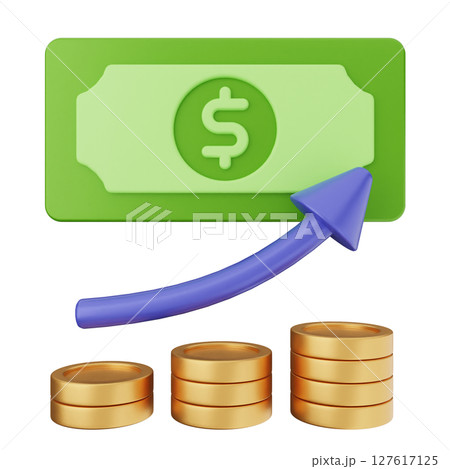 3d money dollar increase 127617125
