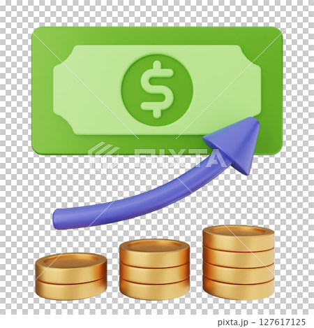 3d money dollar increase 127617125