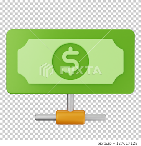 3d money dollar connection 127617128