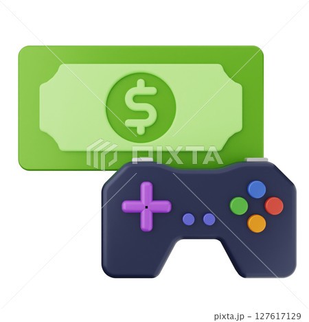 3d money dollar gameconsole 127617129
