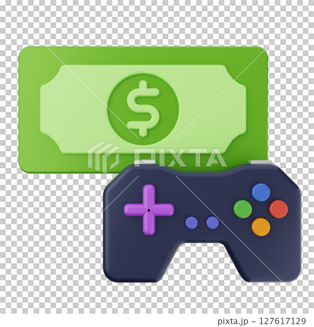 3d money dollar gameconsole 127617129