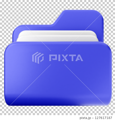 3d folder file document 127617187