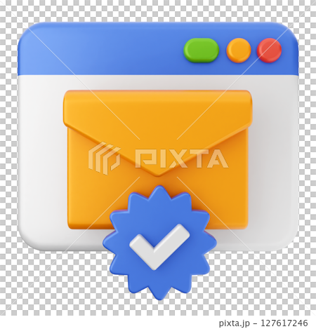 3d website mail message email verification 127617246