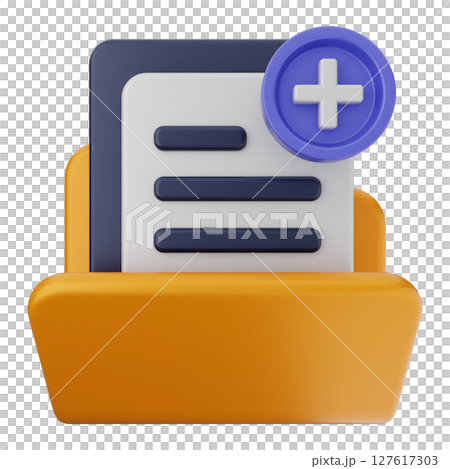 3d folder file document failed deleteのイラスト素材 [127617303] - PIXTA
