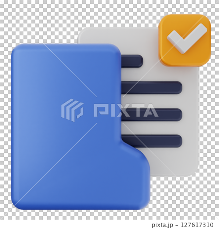 3d folder file document check verification 3d folder file document check verification 127617310