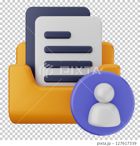 3d folder file document pin mark 127617339