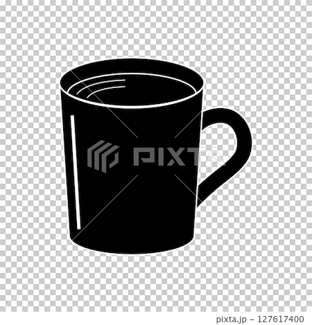 一杯飲料的杯子的輪廓插圖 127617400