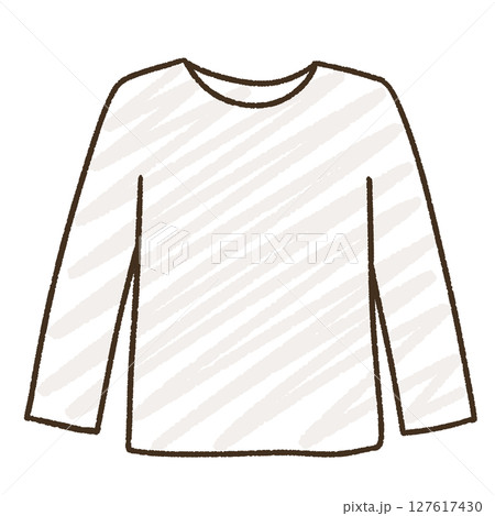 シンプルなTシャツのイラスト 127617430