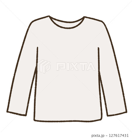 シンプルなTシャツのイラスト 127617431