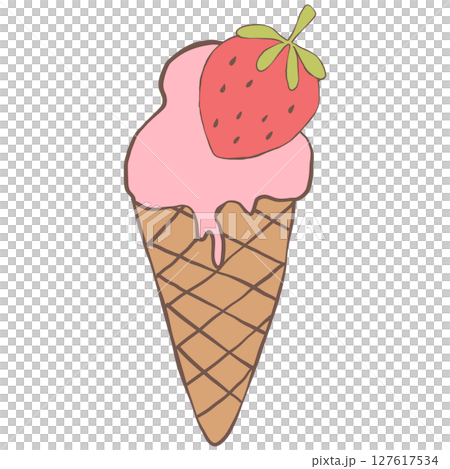 ice cream icon in cartoon style ice cream icon in cartoon style 127617534