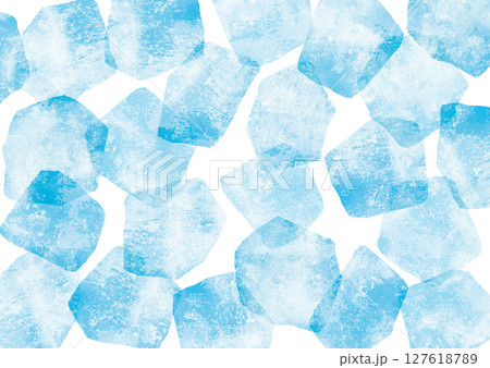 氷ロックアイス背景水彩グランジ 127618789