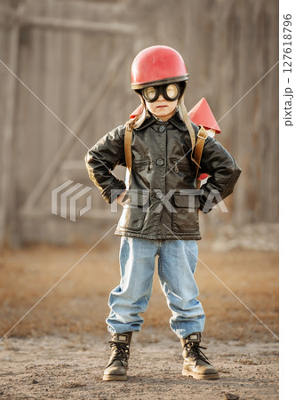 Boy play in the rocketman Boy play in the rocketman 127618796