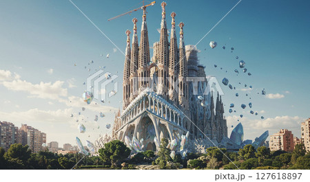 クリスタル神聖幾何学　サグラダファミリア 127618897