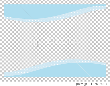 Gently wavy upper and lower frame material, light blue 127619024