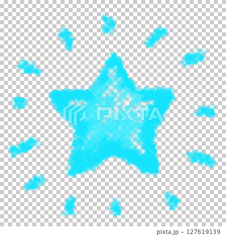 淡藍色的星星 127619139