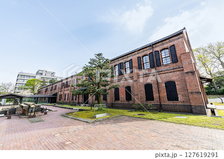 石川県金沢市　晴天の石川県立歴史博物館 127619291