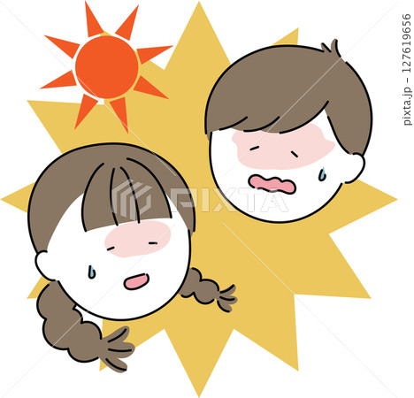 熱中症に注意 熱中症に注意 127619656