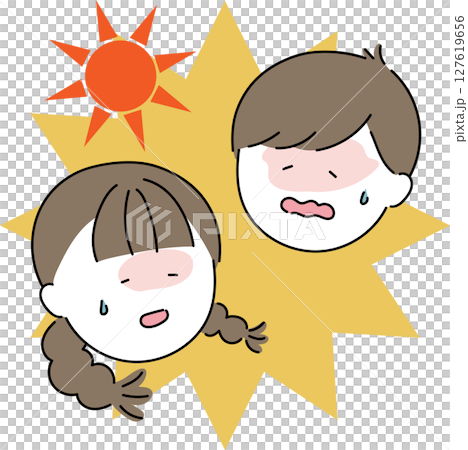 熱中症に注意 熱中症に注意 127619656