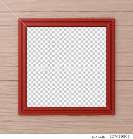 3D material_frame_square_red 3D material_frame_square_red 127619801