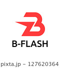 Modern B Initial Logo Flash Bold Concept 127620364
