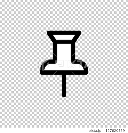 文具_單色_圖釘 127620539