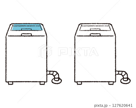ペンで描いた風洗濯機 127620641