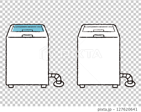 A wind washing machine drawn with a pen 127620641