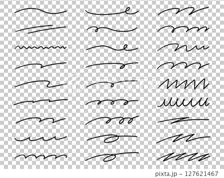 手繪線條向量插圖集。手繪、裝飾、塗鴉、線條藝術 手繪線條向量插圖集。手繪、裝飾、塗鴉、線條藝術 127621467