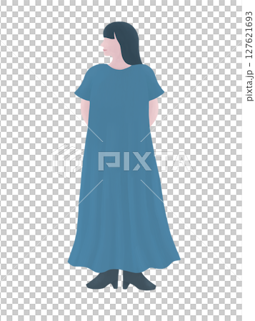 ワンピースを着た女性 127621693