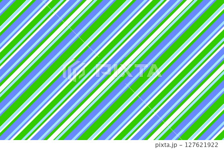 縞模様　カラフル　グリーン　ブルー 127621922