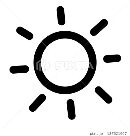 太陽アイコン 太陽アイコン 127621967