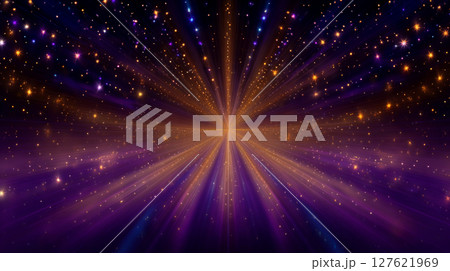 宇宙空間に広がる星のバースト AI画像 宇宙空間に広がる星のバースト AI画像 127621969